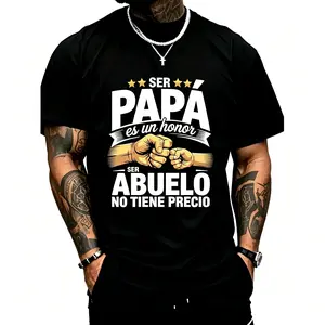 Dad & Grandpa Life: Two Titles, One Legend - Men's T-Shirt Fist Bump Dad & Grandpa Dad Mode: On, Grandpa Mode: Priceless - Funny Men's Tee Shirt - For the Man Who Does It All