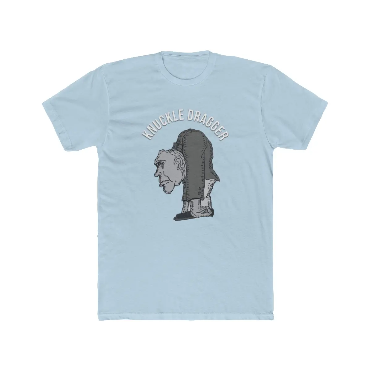 Knuckle Dragger Men's Cotton Crew Tee Casual Fabric