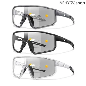 Three Packs Unisex Photochromic Cycling Sunglasses Classic Windproof Outdoor Eyewear Stable Practical Eye Protection Shades for Outdoor Sports Fishing Baseball Activities And Daily Outside Wearing