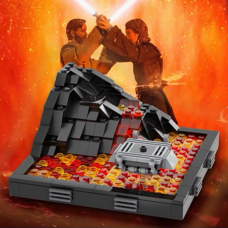 Duel on Mustafar anakin with Minifigure Star Clone Wars