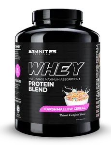 Samnites Nutrition Marshmallow Cereal Whey Protein Blend 25g Protein Per Serving 27 Servings Per Container Healthcare Fitness Dietary Supplement Muscle Growth Recovery Milk Edible