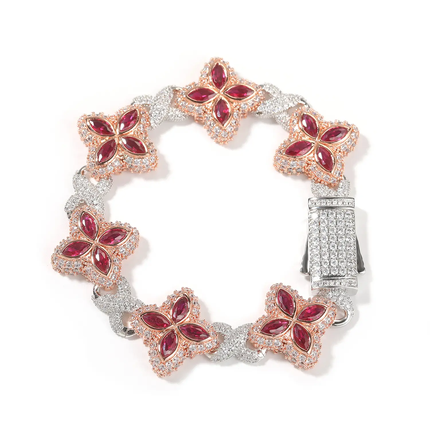 Chunky Clover Bracelet For Women Men Daily Party Gift Unisex Charm Jewelry 5A Zircon Colorful Infinity Four-Leaf Clover Bracelet Necklace Trendy Jewelry Accessories Chunky Clover Bracelet For Women Men Daily Party Gift Unisex Charm Jewelry 5A Zircon Colorful Infinity Four-Leaf Clover Bracelet Necklace Trendy Jewelry Accessories