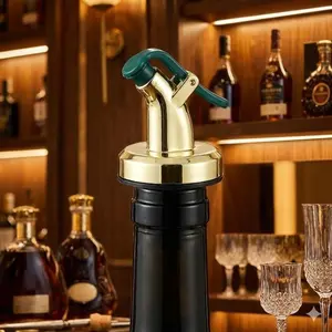 3-in-1 Wine Pourer & leak-Proof Silicone Stopper | Universal vacuum Seal for Wine Preservation, Reusable Kitchen Essential, Home Bar Accessories