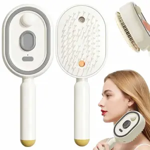Spray Air Cushion Massage Comb Self-Cleaning Anti-Tangle Essential Oil Mist Hair Care Comb Anti-Static Volumizing Aromatherapy Comb