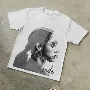 Vintage Sade Adu T-Shirt, Gildan Shirt Unisex Crewneck, Top Casual Basic, Unisex Cotton Tee, Womenswear Menswear, Top Shirt