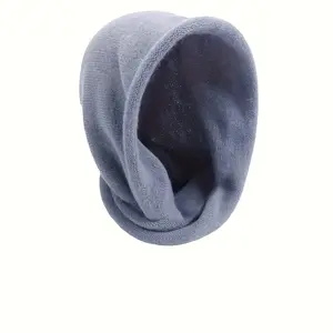 Women's Comfortable Hoodie with One Piece Scarf Soft Acrylic Pullover Warm Winter Accessory for Cold Weather Machine Washable Fashionable Winter Hat Outdoor Warm Seasonal Dressing