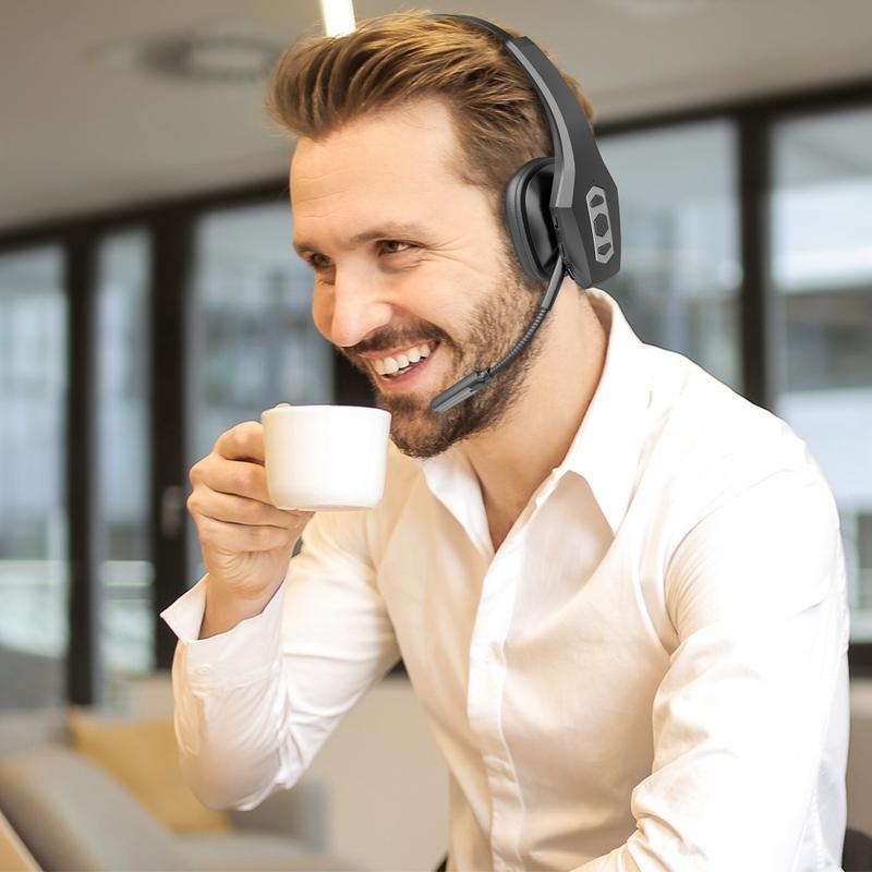 dh16b Noise Cancelling Headset  with 99% Noise Cancellation IP54 Protection Bluetooth Customizable Parrot Button for Clear Communication Adjustable headphones bluetooth wireless headphones