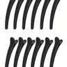 12PCS Matte Hair Clips, Hair Clip Set, Sectioning Clips, 7.5cm/2.95in Retro Simple Glossy One-Step Hairpins, Makeup Fringe Clip Side Part Hair Pin No Trace Hair Accessories, Hair Style Accessory