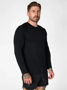 Haus | Essentials Long Sleeve Athletic Fitted Tee