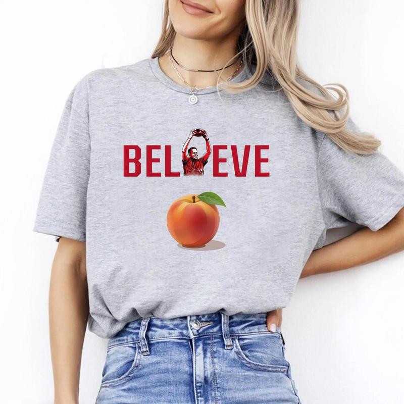 Believe Indiana Peach Bowl Champs Shirt, Indiana Football Game Day T-Shirt, Coach Inspired Fan Tee, Unisex College Football Gift