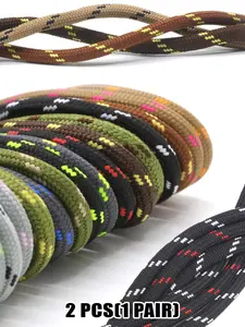 2 Pcs(1 Pair) Thickened Round Shoelaces, 0.17 Inch Basketball Sports Shoes Laces, Outdoor Hiking Work Boots Shoe Laces, Durable and Comfortable