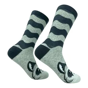 Funny Womens Socks with Animal Print Designs Toe Socks with Cute Animal Faces Funny Graphic Socks Comfortable Fitted Spandex Cotton
