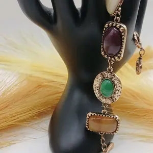 Rock with me Multi Color Stones Bracelet