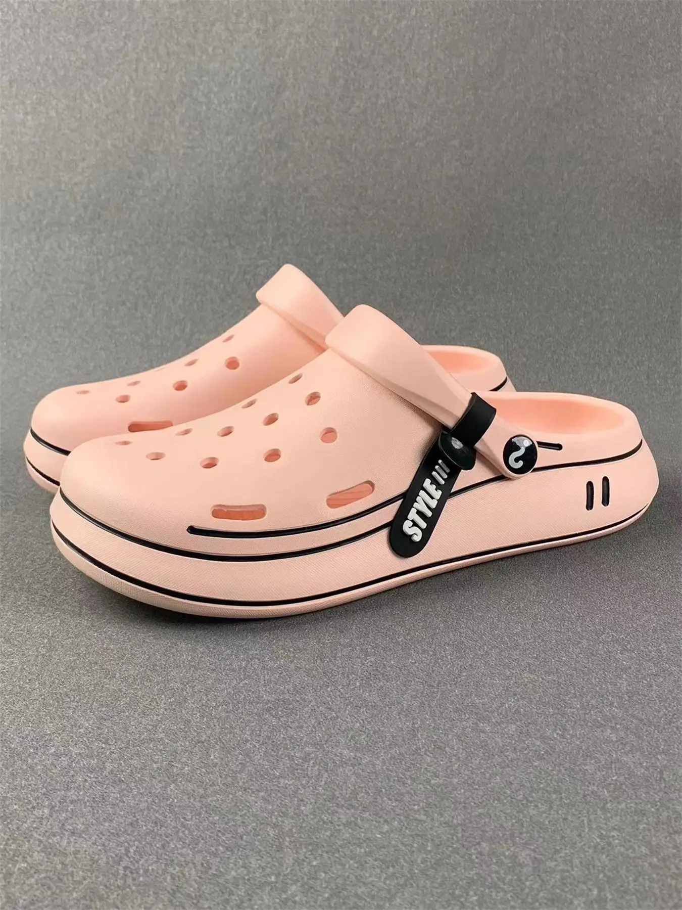 Women's Summer 2024 Letter Detail Clogs for Holiday Vacation, Girls Birthday Gift, Casual Lightweight Comfort EVA Clogs, Fashionable Slippers for Beac