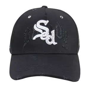 2026 popular Yankees embroidered baseball cap for men and women, casual sunshade full-embroidered dandy hat with dandy beard design