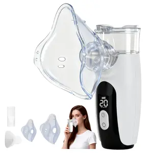 Nebulizer For Adults, Mesh Portable, Eye Moisturizing, With Intuitive LED Interface, Auto-Cleaning Function, Rechargeable Design, Suitable For Home, Office & Travel