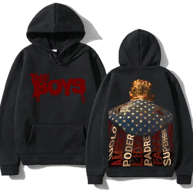 The Boys Homelander Back View Graphic Pullover Hoodie
