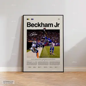 Odell Beckham Jr. Catch Poster, New York Giants Art