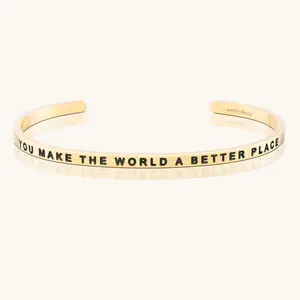 You Make The World A Better Place - MantraBand Inspirational Bracelet You Make The World A Better Place - MantraBand Inspirational Bracelet