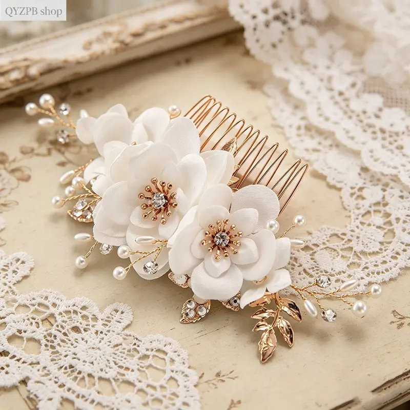 Women's 2026 Trend Bridal Hair Clip - Korean Fairy-Tale Elegance, Refined Style, High-End Sparkling Hairpiece, Ideal for Wedding, Special Occasions, No, Bridal Shower, Ceremony