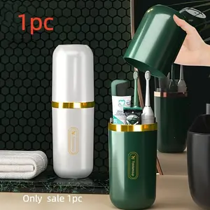 Portable Travel Toothbrush & Toothpaste Set, Includes Brush, Paste, Mouthwash Cup, Lightweight No Odor, Perfect Holiday Gift