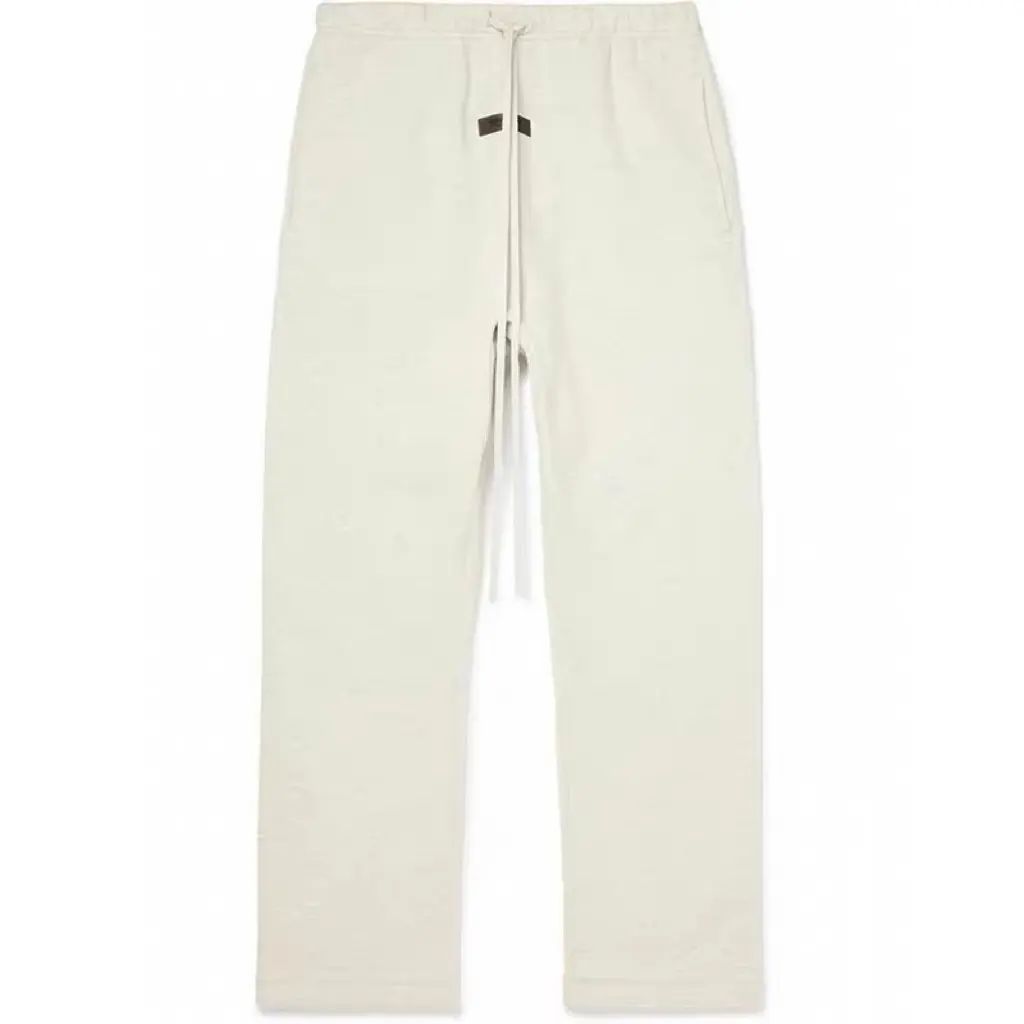 Men's Relaxed-Fit Sports Joggers in Light Oatmeal, Solid Drawstring Pants Layered for Warmth for Sports & Outdoor Activities, Male, Mens Clothing, Athletic Men's Sports Joggers