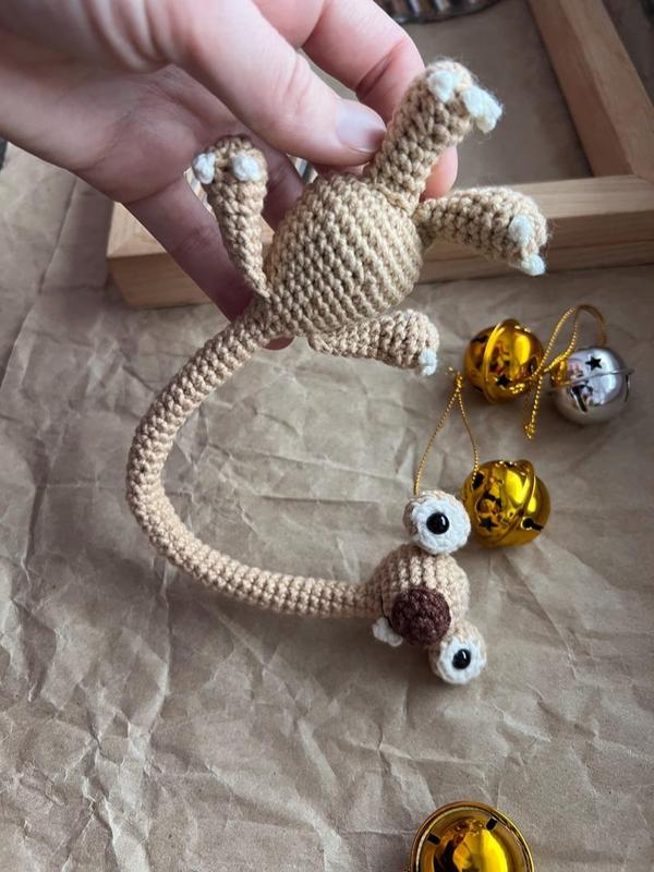Long-neck Sid crochet, sloth Sid from Ice Age, Amigurumi