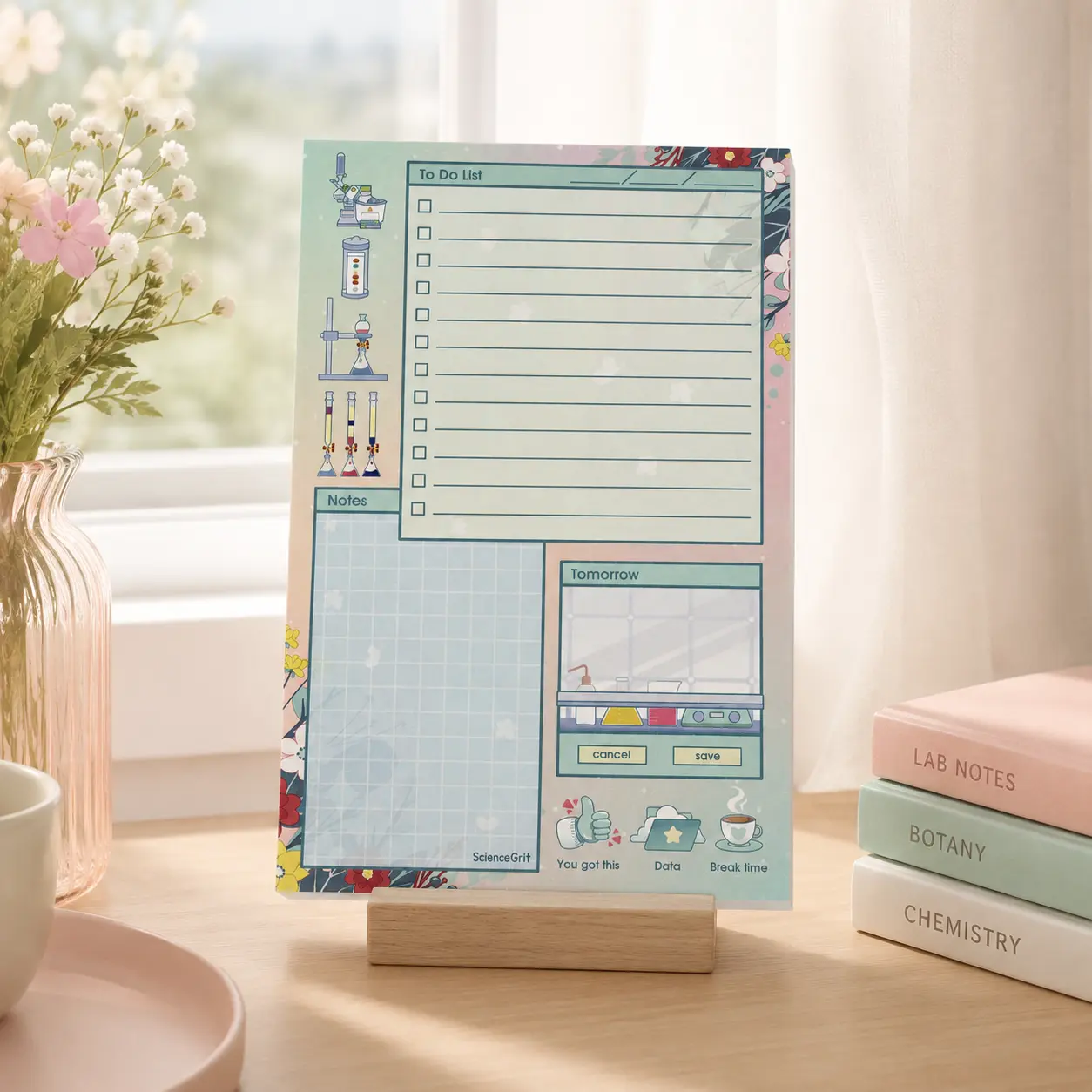 Daily Planner Pad - Organic Chemistry | Stationery Office Supplies Gift for Chemistry Students, Chemists and Researchers