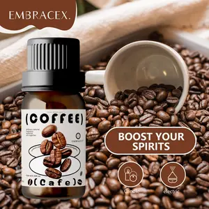 Coffee Essential Oil, 10ML Coffee Fragrance Oil, Air Freshener, Home Fragrance for Long Lasting Diffuser, Car, Bathroom, Bedroom, Living Room, Scent, Aromatherapy Scented Oils