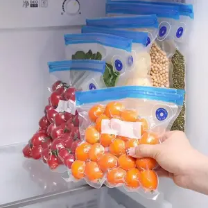 Vacuum Sealed Food Bag, 10pcs Food Storage Bag with Sealing Pump, Household Food Sealer, Air Valve Bag Sealing Tool for Home Kitchen, Containers, Vacuum Packing Seal