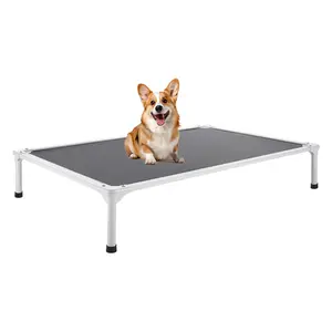 Elevated Dog Bed for Large Dog Portable Raised Dog Cot with Teslin Mesh XL Ramp High and Couches sized cat tree Cooling Pressure Mounted Wide Safety Baby Gate Universal Extra Metal Play Yard Gothic Coffin Heavy Duty Playpen Crate Storage Drawers