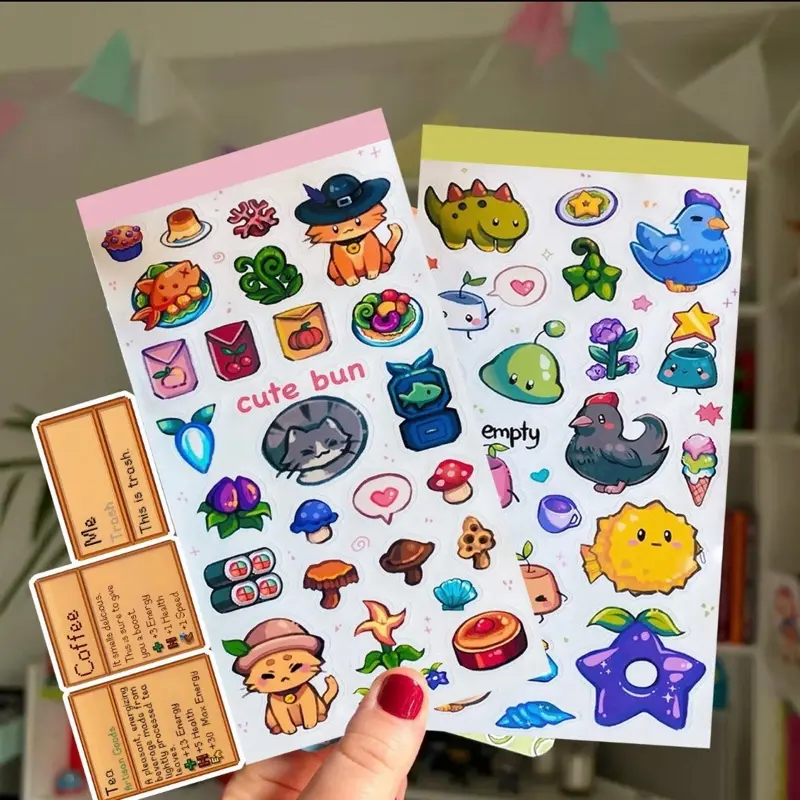 Stardew Waterproof Valley Sticker Set - 50 Unique Vinyl Stickers for Fans. - Used for Laptops, Journals, Gaming, Accessories, ETC.