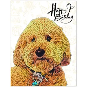Goldendoodle Greeting Cards Pack of 10 Happy Birthday Design with Premium Envelopes for Any Occasion