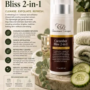Cucumber Bliss 2-in-1 Facial Wash Facial Cleansing Cleanser