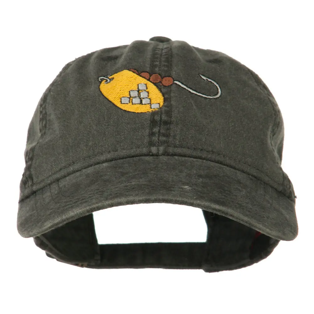 Fishing Spinner Embroidered Washed Cap