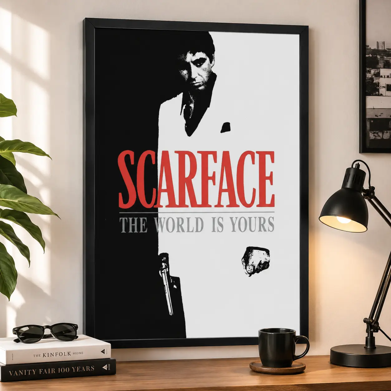 Scarface 1983 Canvas Poster |   Movie Wall Art for Bedroom, Office & Gamer Setup