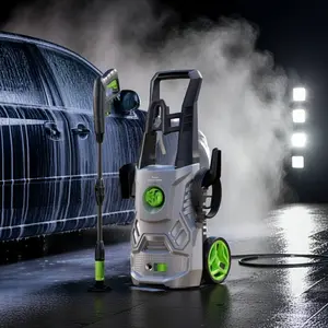 2.6 GPM 2600PSI Electric Pressure Washer with Foam Cannon for Cleaning Cars , Driveways, Decks, Fences, Patios & Outdoor Cleaning, 3 Wand Lengths 1600W Portable Pressure Cleaner tiktokshopmemorialday
