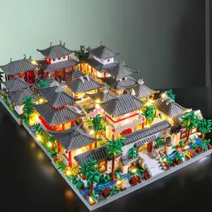 Su Shi Garden Total Institute Building Blocks Set, Abs Material, World Famous Architecture, Educational Toy, Micro Building Blocks, Adult Gift