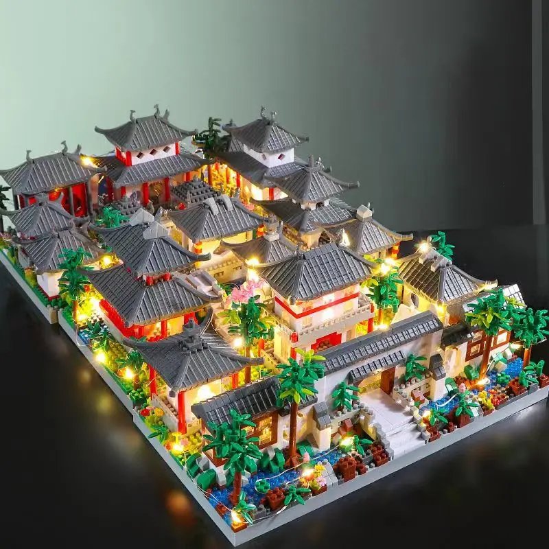 Su Shi Garden Total Institute Building Blocks Set, Abs Material, World Famous Architecture, Educational Toy, Micro Building Blocks, Adult Gift, DIY Building Set, Building Block Model