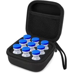 9-Slot Insulin Vial Fridge Case Fits 10ml U-100 Peptide/Vials (Shockproof!)💉❄️ Organiser Boxes Diabetic Storage Medical Storage