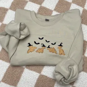 Embroidered Halloween Dino nuggies Sweatshirt