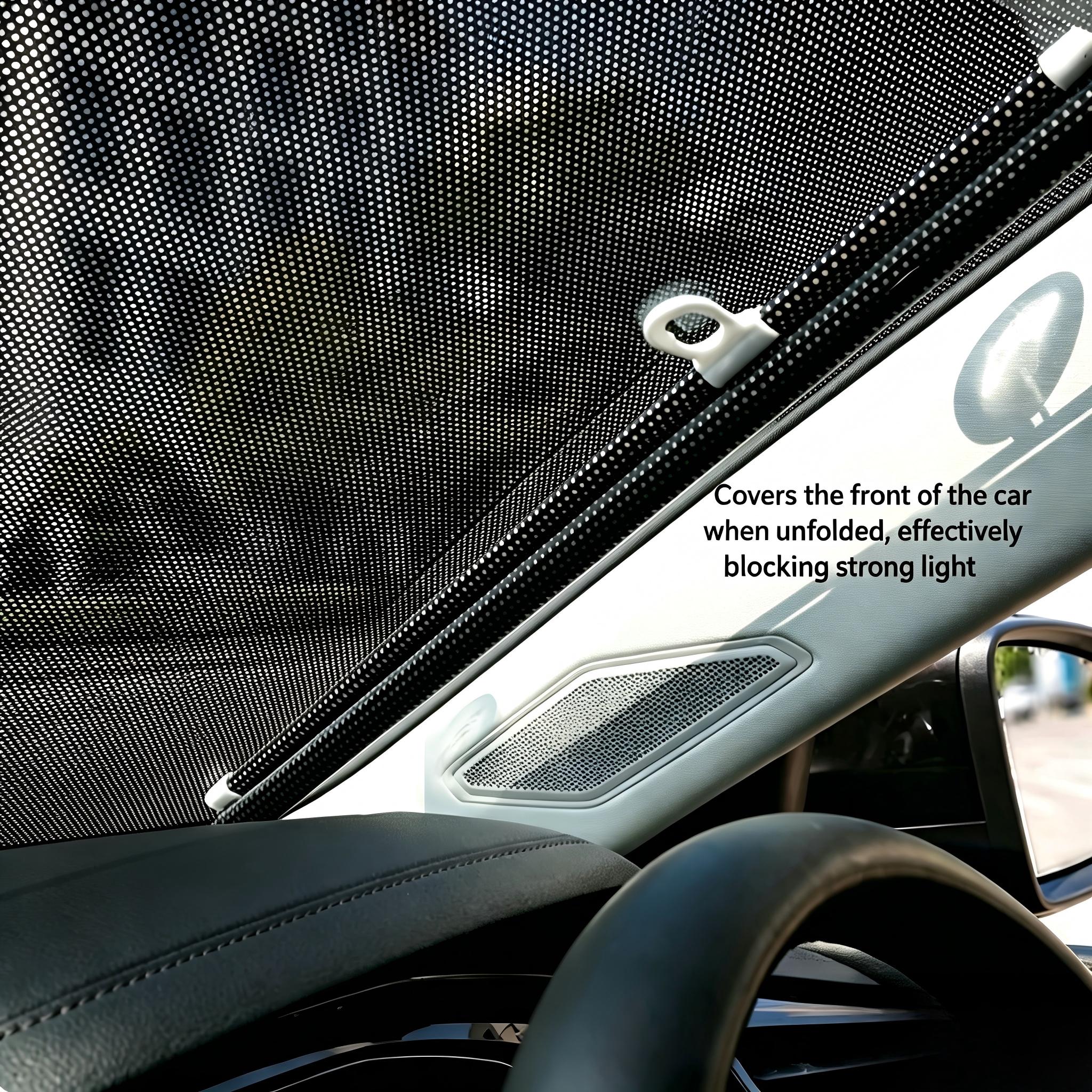 40cm*60cm suction cup retractable car windshield sunshade, no drilling required,suitable for home curtain accessories,applicable to kitchens,balconies,living rooms,cars,etc.