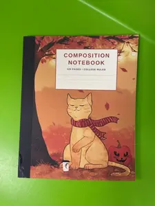 Fall Cat Notebook