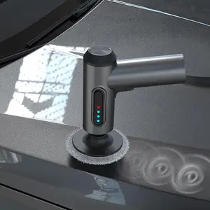 Wireless Random Orbital Car Polishing Machine, Digital Display Electric Waxing Tool, Small Car Repair Tool for Car Beauty, Portable Orbital Polisher