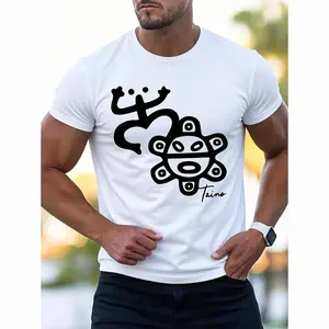 [Puerto Rico] One Piece | 100% Cotton | Men's Short Sleeved Printed T-Shirt | Fashionable And  | Holiday Gift