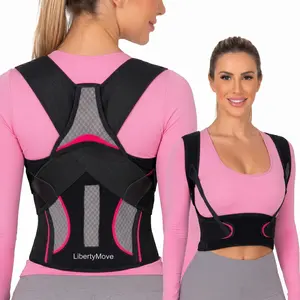 LibertyMove Advanced Posture Corrector for Women, Fashionable Underbust Back Brace for Women, Shoulder & Upper Back Support with No-Chafe Underarm Straps, Adjustable Spinal Straightener for Confident Upright Posture, Figure Shaping & Back Pain Relief