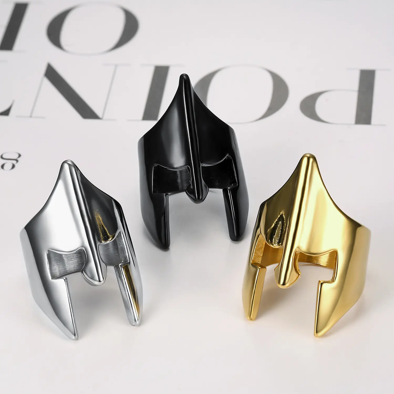 Men's Vintage Marquise Cut Ring - High-End Stainless Steel Adjustable Medieval Armor Ring, Ethnic Fashion Jewelry for Graduation, Adjustable Rings,summerwins
