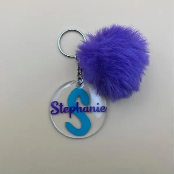 Funbelievable Favors Personalized Name Resin Keychain