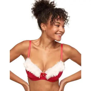 Adore Me Women's Claussa Demi Bra 32H / True Red.