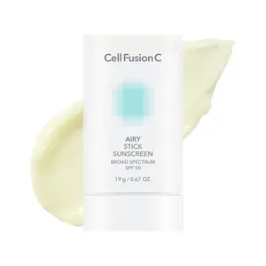 [Cell Fusion C] Airy Stick Sunscreen | Broad Spectrum SPF 50 + Phyto PDRN, Semi-matte & No White Cast, Korean Suncreen Stick Lightweight Uv